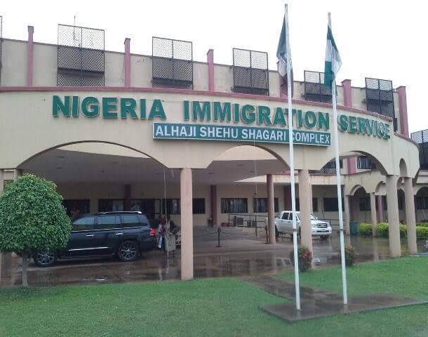 Front view of the Nigeria immigration service house - Alhaji Shehu Shagari complex
