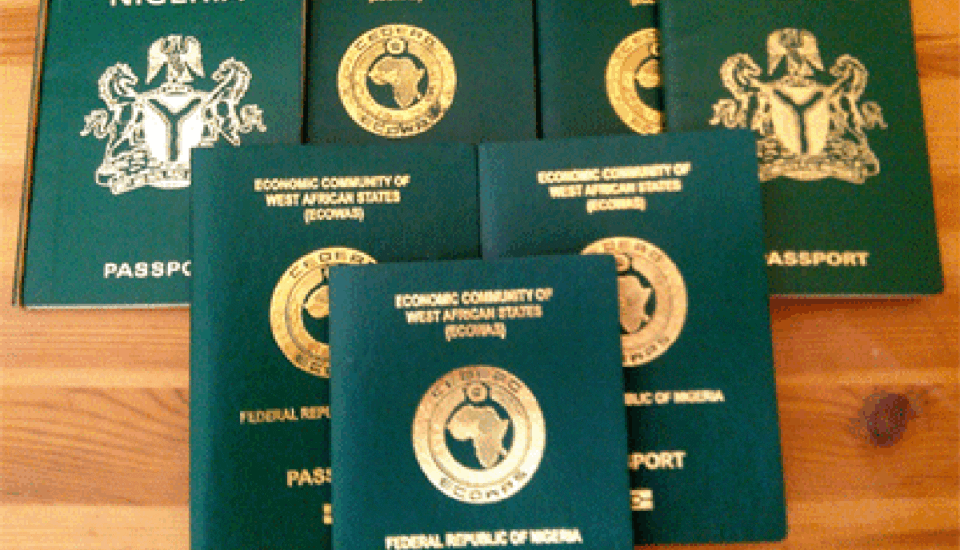 ECOWAS passport with Nigerian Passport